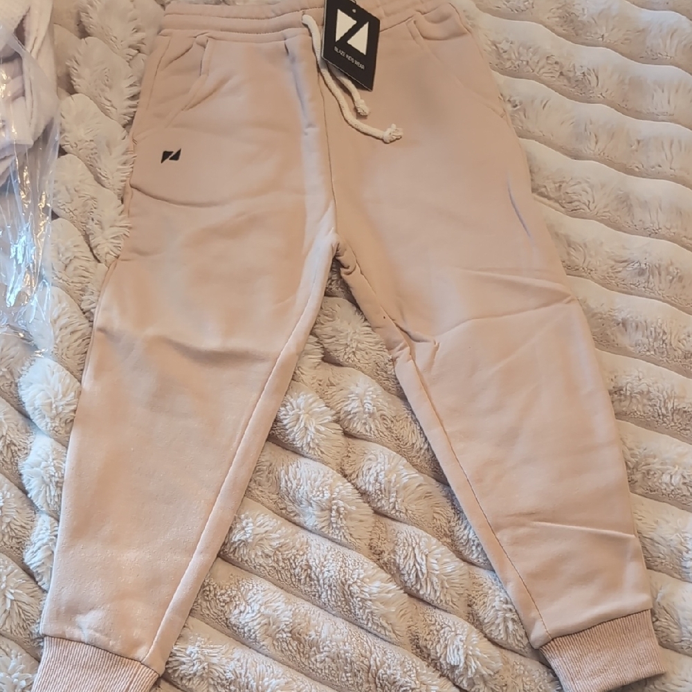 Kids Beige Jogger Pants
